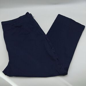 LAUREN RALPH LAUREN Vintage Navy Blue Tapered Leg Relax Ankle/Crop Pants Size 16